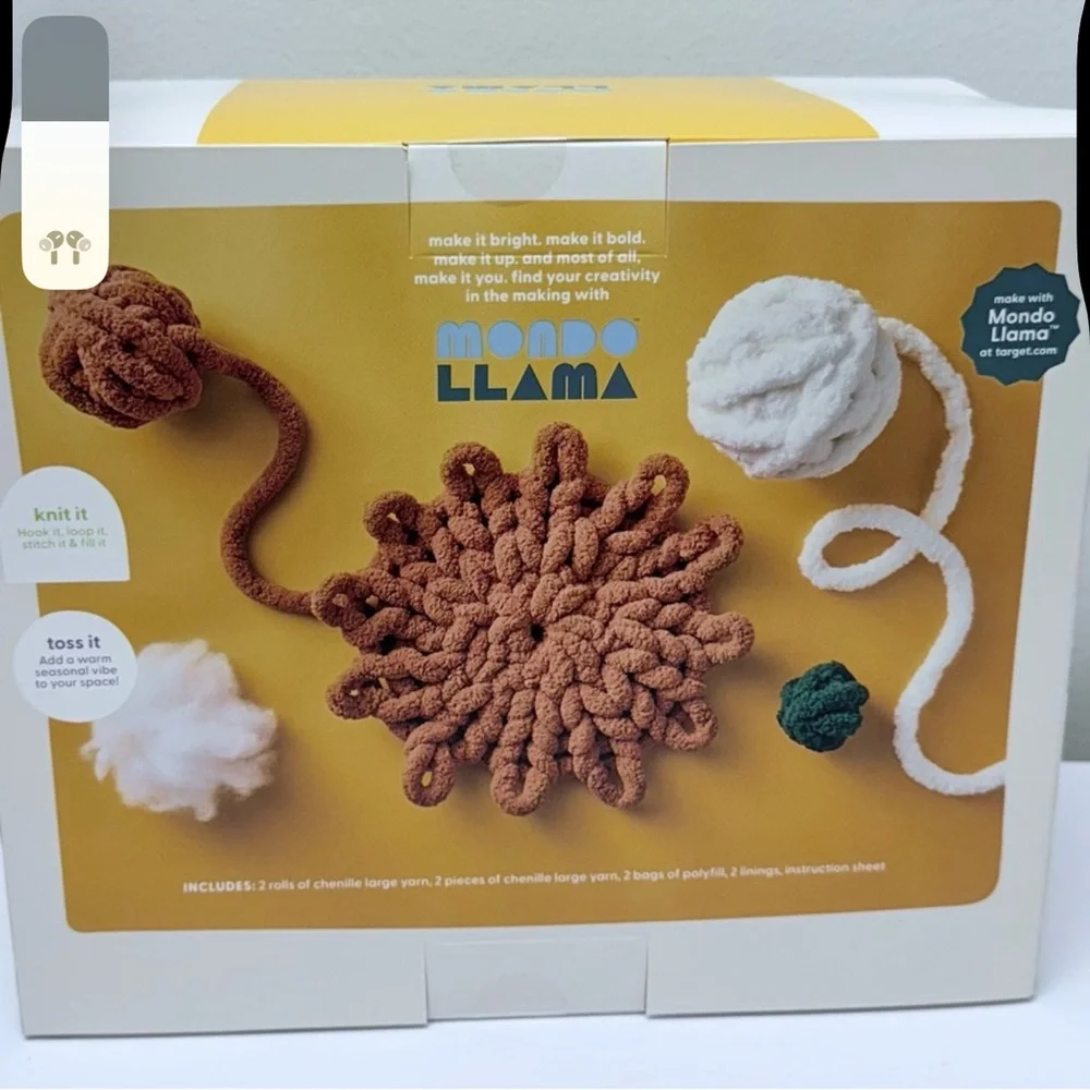 2ct Fall Craft Finger Knit Pumpkins Kit by Mondo Llama
